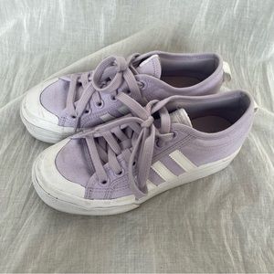Adidas Nizza Purple Platform Sneakers